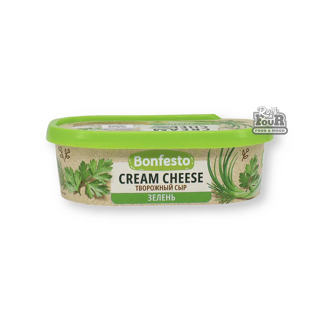 Cream cheese "Bonfesto Cream Cheese" greens 65% 140g